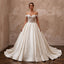 Princess Satin Ball Gown Wedding Gown with Corset Bodice - Apparel & Accessories > Clothing > Wedding & Bridal Party Dresses > Wedding Dresses - Mignonette Bridal