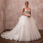 Princess Tulle Wedding Dress with Ball Gown Silhouette and Detachable Train