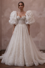 Puff Sleeve Wedding Dresses with Romantic Volume