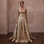 Regal Champagne Brocade Corset & Skirt for Themed Vow Renewal - Apparel & Accessories > Clothing > Wedding & Bridal Party Dresses > Wedding Dresses - Mignonette Bridal