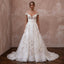 Romantic A-Line Wedding Gown for a Spring Wedding