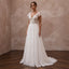 Romantic Chiffon A-Line Wedding Dress for a Beach Wedding