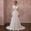 Romantic Lace Wedding Gown for an April Wedding