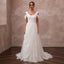 Scoop Neck Wedding Dresses with Romantic Draping - Apparel & Accessories > Clothing > Wedding & Bridal Party Dresses > Wedding Dresses - Mignonette Bridal