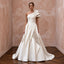 Sculptural Off-White Taffeta One-Shoulder A-Line Gown