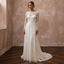 Simple Lace Wedding Dress for an Intimate Elopement Ceremony