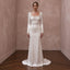 Simple Satin Sheath Wedding Dress for a Second Wedding