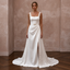 Simple Satin Wedding Gown for a Destination Resort Wedding