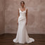 Sophisticated Cream Ribbed Crepe Fit - and - Flare Bridal Gown for City Hall - Apparel & Accessories > Clothing > Wedding & Bridal Party Dresses > Wedding Dresses - Mignonette Bridal