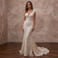 Sultry Blush Stretch Lace Mermaid Wedding Dress for Bridal Shower Brunch - Apparel & Accessories > Clothing > Wedding & Bridal Party Dresses > Wedding Dresses - Mignonette Bridal