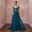 Teal Chiffon Empire Waist Flowing Maternity Formal Maxi Dress - Apparel & Accessories > Clothing > Wedding & Bridal Party Dresses > Wedding Dresses - Mignonette Bridal