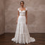 Textured White Broderie Anglaise Dress for Garden Reception - Apparel & Accessories > Clothing > Wedding & Bridal Party Dresses > Wedding Dresses - Mignonette Bridal