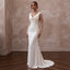 Timeless Cream Jersey Sheath Dress for Surprise Proposal Party - Apparel & Accessories > Clothing > Wedding & Bridal Party Dresses > Wedding Dresses - Mignonette Bridal