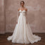 Timeless Wedding Dresses with Pearl Embroidered Sleeves - Apparel & Accessories > Clothing > Wedding & Bridal Party Dresses > Wedding Dresses - Mignonette Bridal