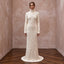 Warm Ivory Cable Knit Turtleneck Wedding Dress for Après-Ski Brunch
