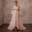 Whimsical Blush Tulle Off - Shoulder Gown for Engagement Party - Apparel & Accessories > Clothing > Wedding & Bridal Party Dresses > Wedding Dresses - Mignonette Bridal