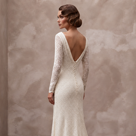 1930s Inspired Lace Wedding Dress for a Vintage Ceremony