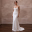 1990s Minimalist White Crepe Slip Dress for Surprise Elopement - Apparel & Accessories > Clothing > Wedding & Bridal Party Dresses > Wedding Dresses - Mignonette Bridal