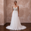 A-Line Wedding Dresses with Pearl Embroidered Bodices