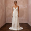 Airy Cream Crinkled Silk Charmeuse Dress for Destination Vow Exchange - Apparel & Accessories > Clothing > Wedding & Bridal Party Dresses > Wedding Dresses - Mignonette Bridal