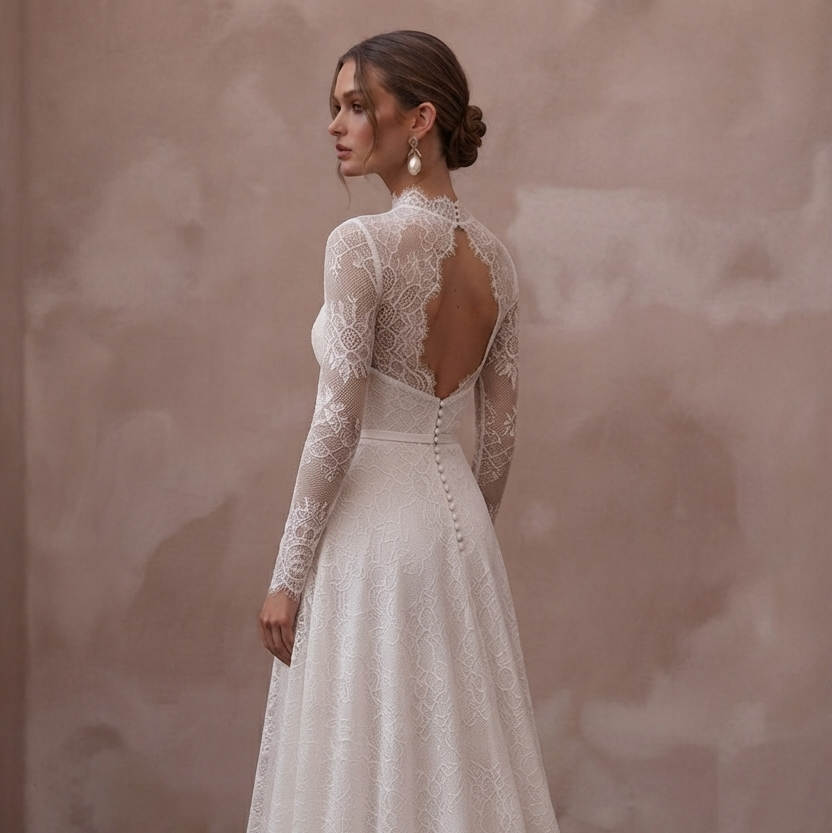 Alençon Lace Wedding Dresses with Timeless Sophistication