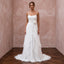 Angelic White Wispy Chiffon Empire Wedding Dress for Post-Wedding Brunch
