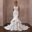 Architectural Ivory Stretch Mikado Mermaid Wedding Gown for Museum Vow Renewal