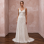 Art Deco Inspired Beaded Wedding Dress with A-Line Silhouette
