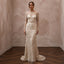 Artisan Champagne Embroidered Net Dress for Rehearsal Gathering - Apparel & Accessories > Clothing > Wedding & Bridal Party Dresses > Wedding Dresses - Mignonette Bridal