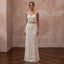 Artisan Ivory Macrame Crop Top & Maxi Skirt for Boho Reception - Apparel & Accessories > Clothing > Wedding & Bridal Party Dresses > Wedding Dresses - Mignonette Bridal