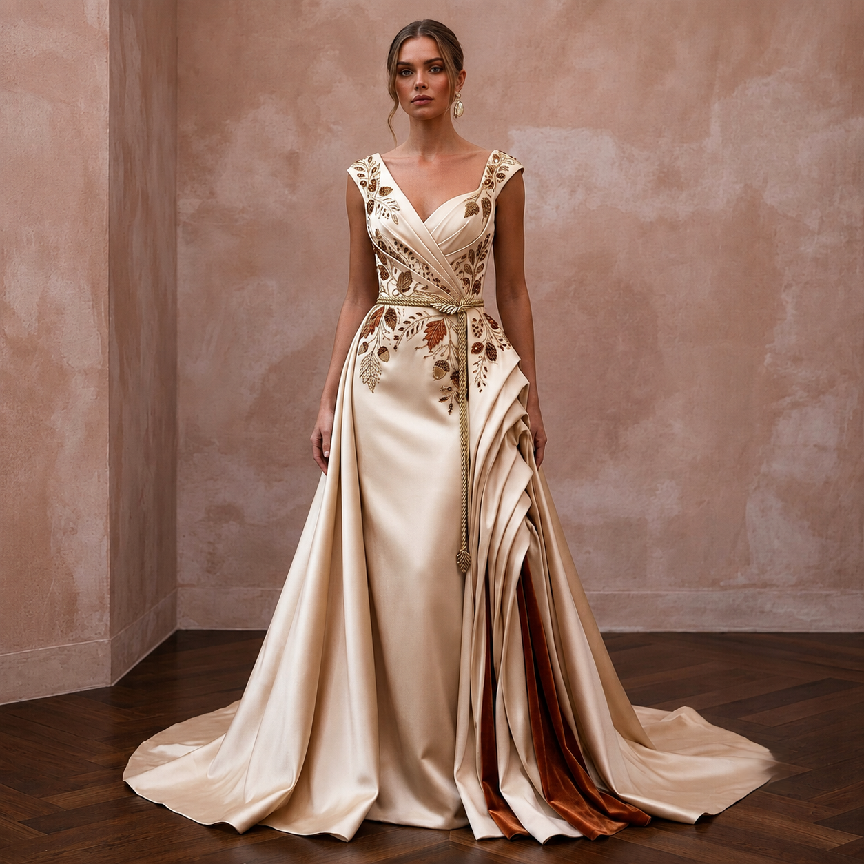 Autumn Wedding Dresses with Rich Satin Textures