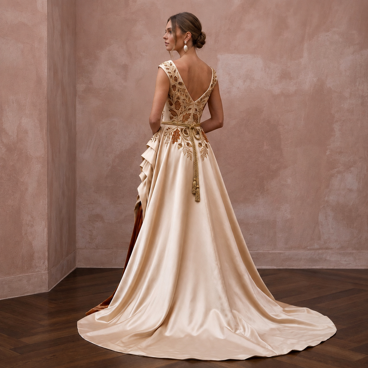 Autumn Wedding Dresses with Rich Satin Textures