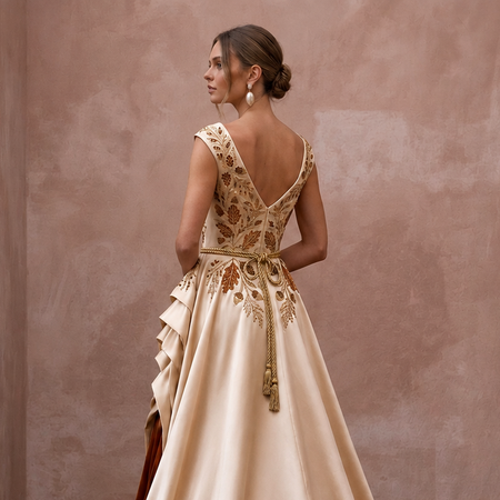 Autumn Wedding Dresses with Rich Satin Textures