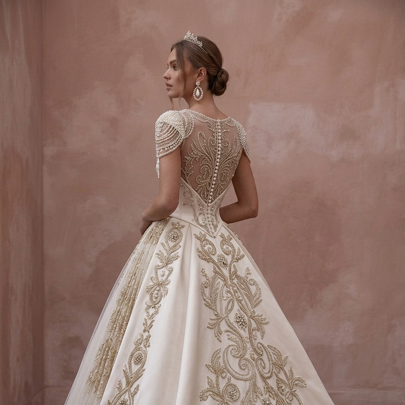 Ball Gown Wedding Dresses with Royal-Inspired Elegance