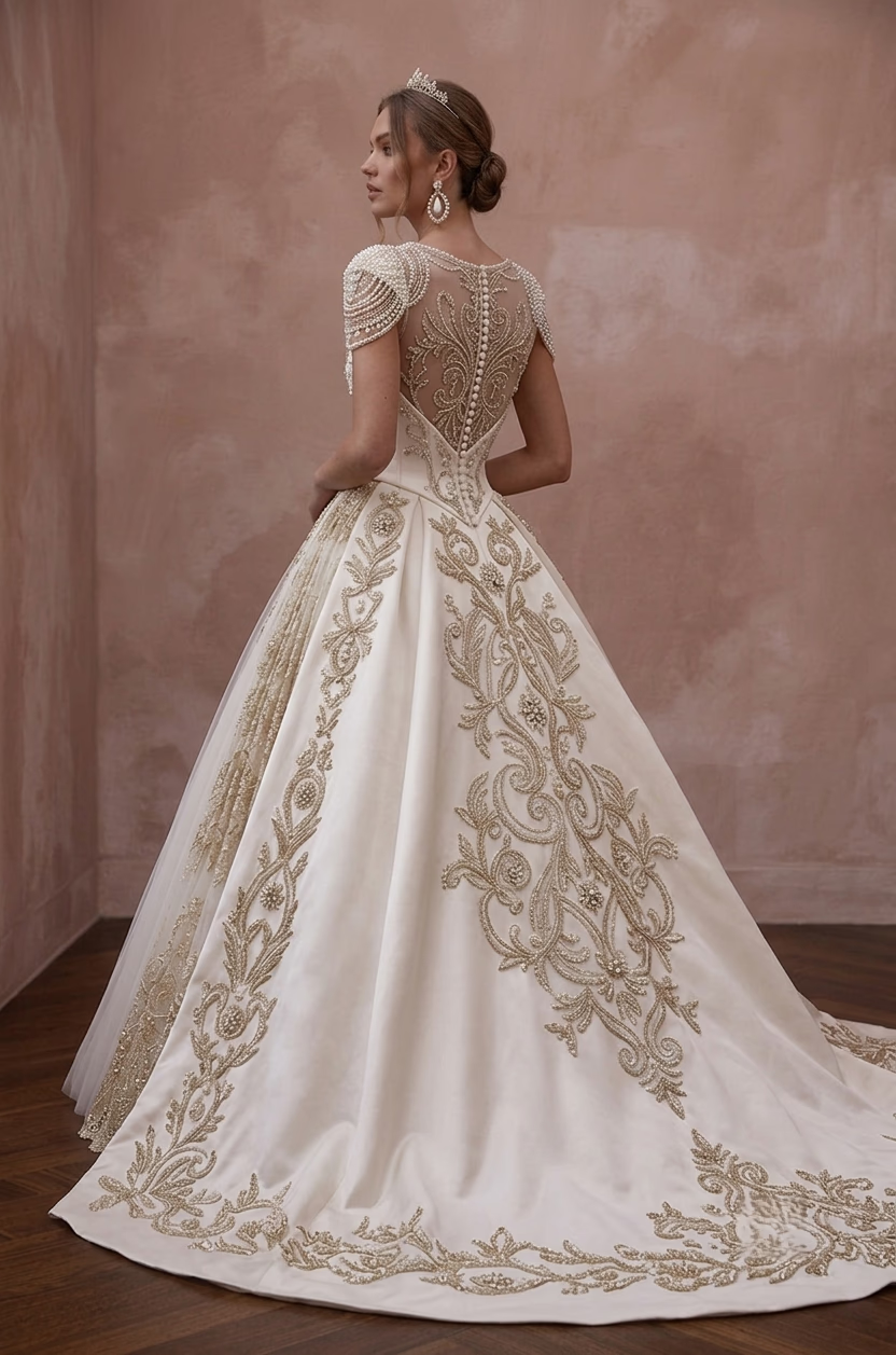 Ball Gown Wedding Dresses with Royal - Inspired Elegance - Apparel & Accessories > Clothing > Wedding & Bridal Party Dresses > Wedding Dresses - Mignonette