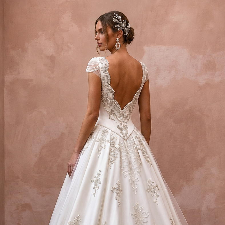 Basque Waist Wedding Dresses with Classic Bridal Charm