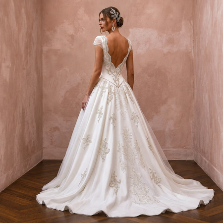 Basque Waist Wedding Dresses with Classic Bridal Charm