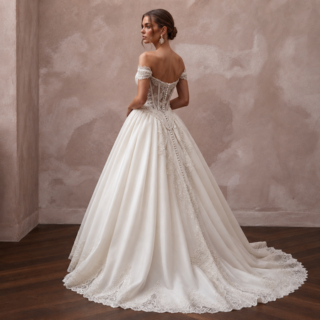 Basque Waist Wedding Dresses with Vintage Inspiration