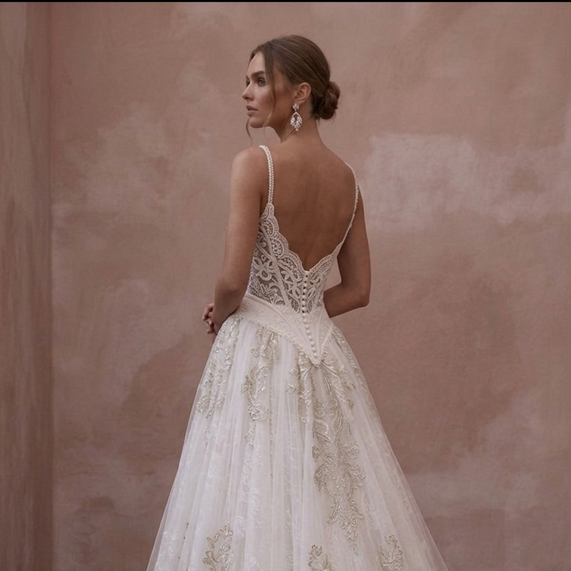 Basque Waist Wedding Dresses with Vintage Romance
