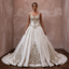 Basque Waist Wedding Dresses with Vintage Royal Style