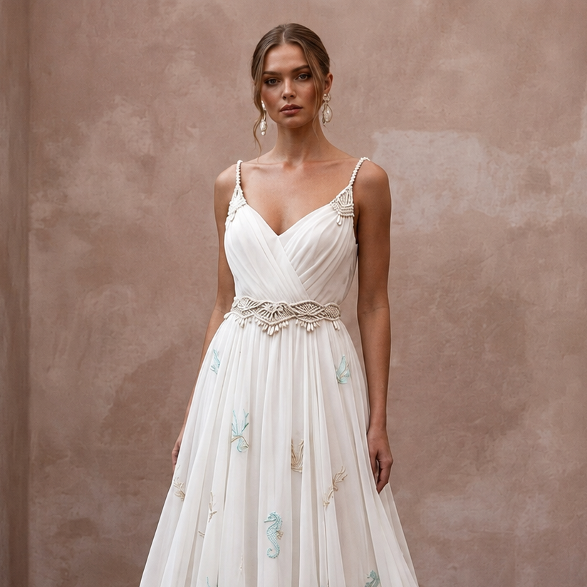 Beach Wedding Dresses with Lightweight Chiffon Designs