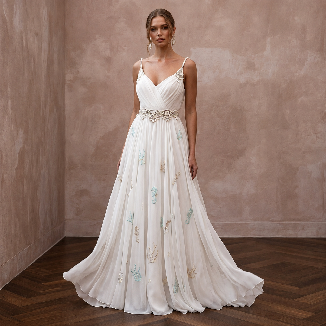 Beach Wedding Dresses with Lightweight Chiffon Designs