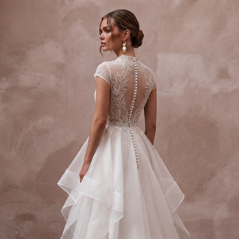 Beach Wedding Dresses with Lightweight Organza Fabrics