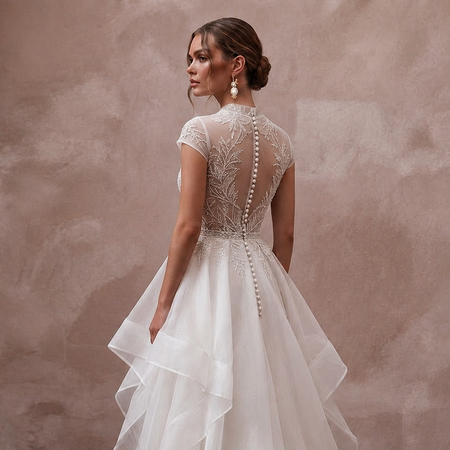Beach Wedding Dresses with Lightweight Organza Fabrics