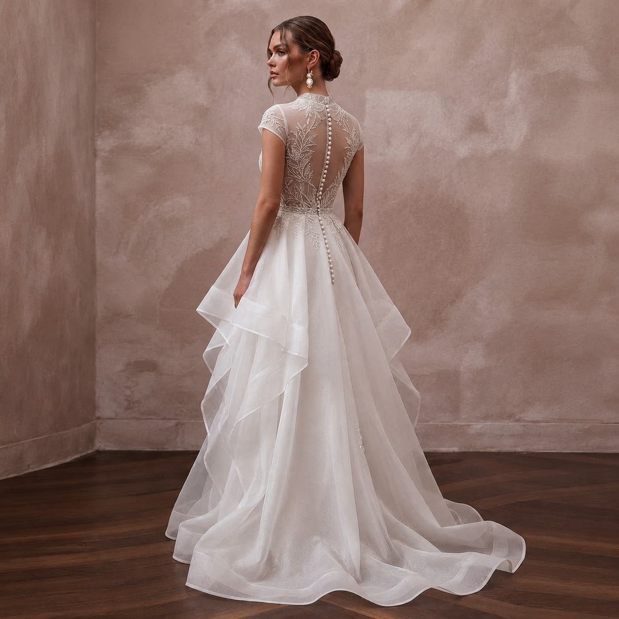 Beach Wedding Dresses with Lightweight Organza Fabrics Secondary image