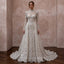 Beaded Lace Bridal Gown for a Black-Tie Ceremony