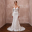 Beaded Lace Bridal Gown for a Winter Formal Wedding
