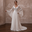 Bell Sleeve Wedding Dresses with Bohemian Charm