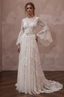 Bell Sleeve Wedding Dresses with Bohemian Inspiration