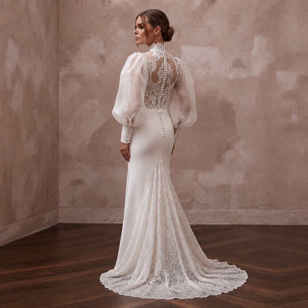 Bishop Sleeve Wedding Dresses with Vintage Elegance Secondary image